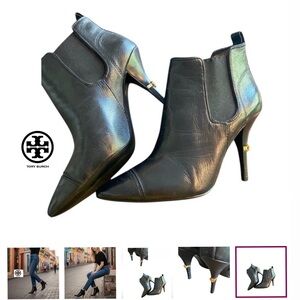 Tory Burch Black Ankle Boots size 10
